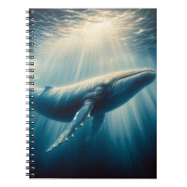 coastal/nautical whale notebook (Front)