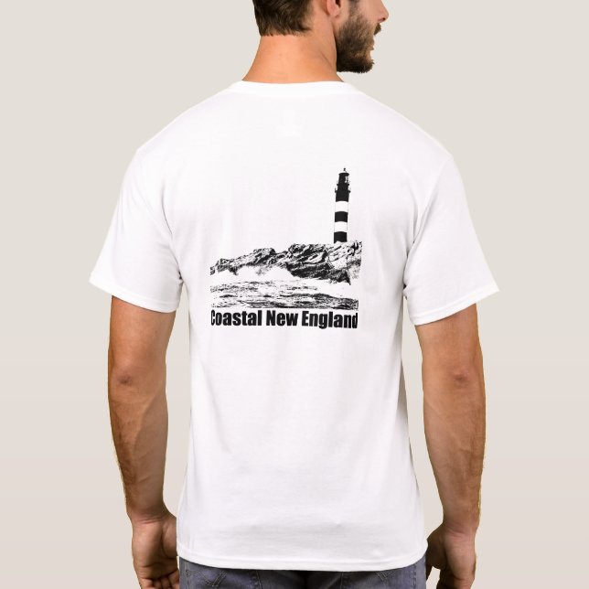 Coastal New England Lighthouse T-Shirt (Back)