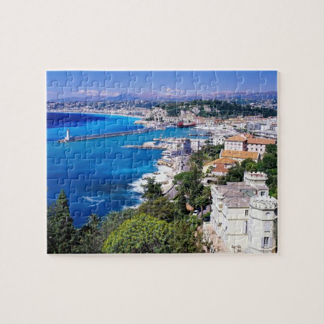 coastal nice france puzzle (Horizontal)