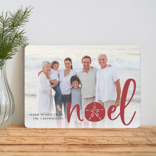 Coastal Noel   Holiday Photo Card