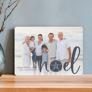 Coastal Noel Holiday Photo Card