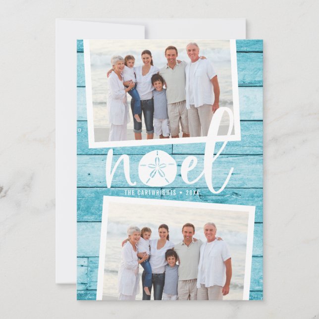 Coastal Noel | Holiday Photo Card (Front)