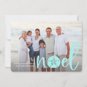 Coastal Noel   Holiday Photo Card