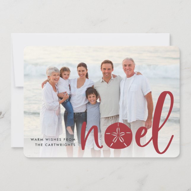 Coastal Noel | Holiday Photo Card (Front)