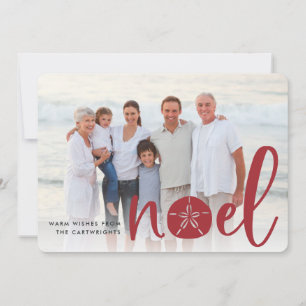 Coastal Noel   Holiday Photo Card