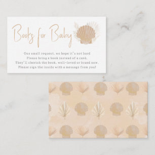 Coastal Ocean Boho Books for baby card