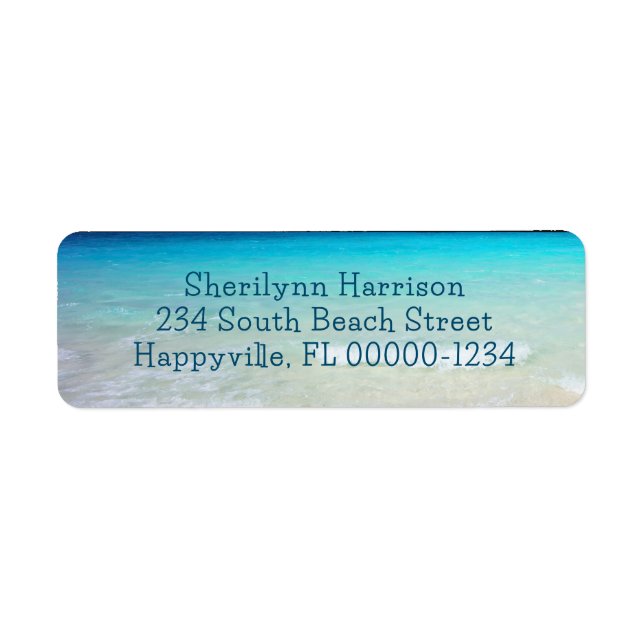 Coastal Ocean Living Script Return Address (Front)