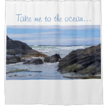 Coastal Ocean Rock Shore Rolling Waves Personalise