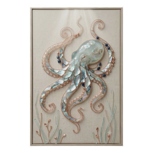 Coastal Octopus Wall Art