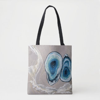 Coastal Oysters Sandy beach tote bag