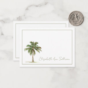 Coastal Palm Tree Personalised Card