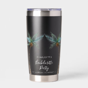 Coastal Palm Trees Bachelorette Party Insulated Tumbler