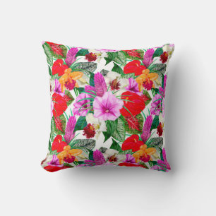 Coastal Paradise Blooms Cushion