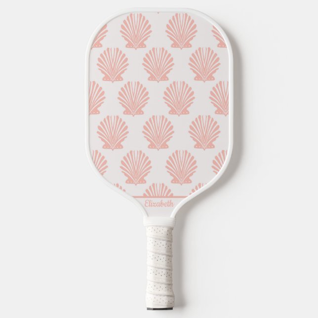 Coastal Pastel Seashells  Pickleball Paddle (Front)