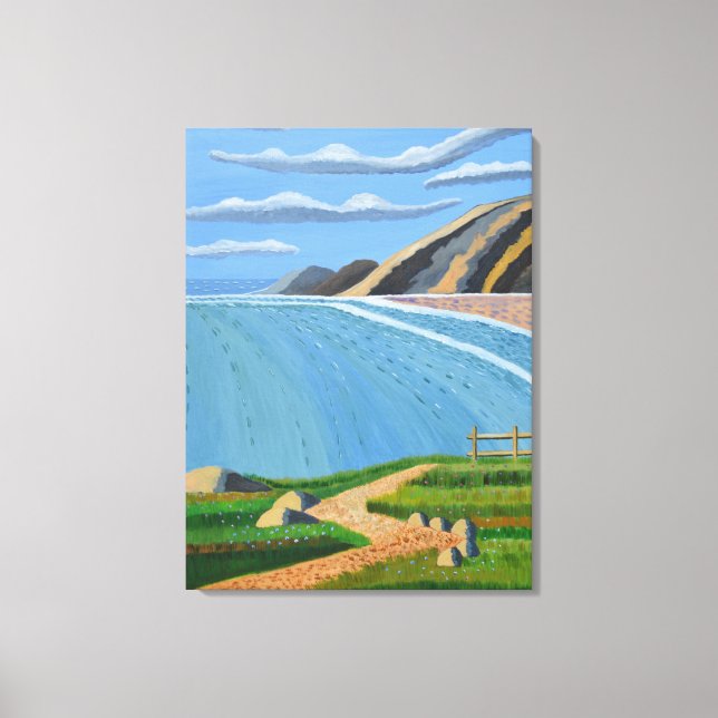 Coastal Path canvas Print (Front)