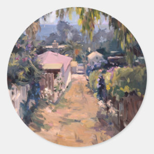 Coastal Pathway Classic Round Sticker