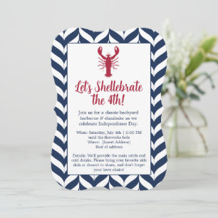 Coastal Patriotic 4th of July Party Invitation