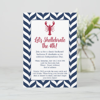 Coastal Patriotic 4th of July Party Invitation