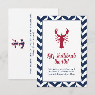 Coastal Patriotic 4th of July Shellebrate Card
