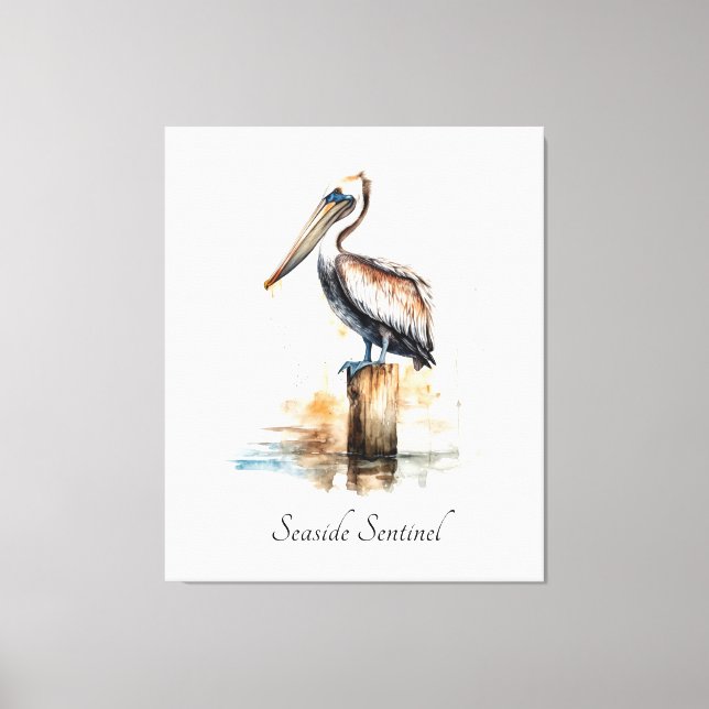 Coastal Pelican Beach House Decor (Front)
