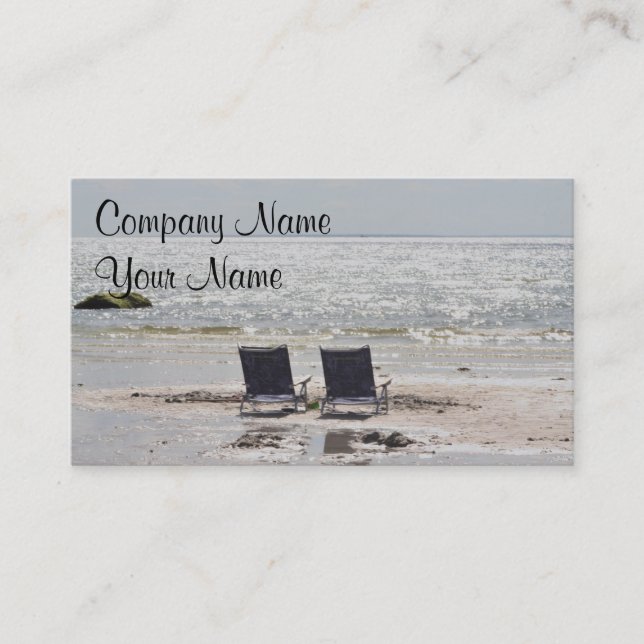 Coastal photo business card (Front)