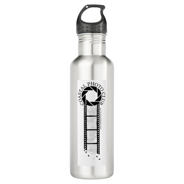 Coastal Photo Club Water Bottle (Front)