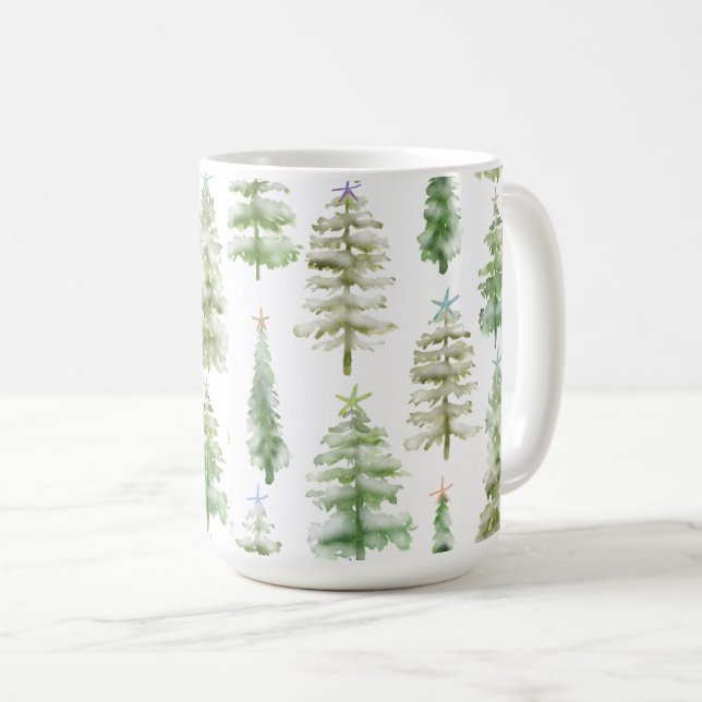Coastal Pines Crowned With Starfish Coffee Mug (Front Right)