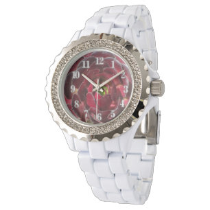 Coastal Plant Photo Red Burgundy Succulent Watch