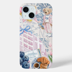 Coastal Preppy Collage, Summer Collage Phone case