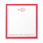Coastal Preppy Red and White Lobster Personalised