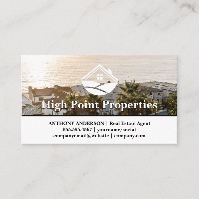 Coastal Properties | Real Estate Business Card (Front)