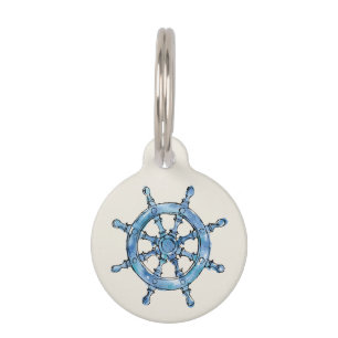 Coastal Quote Family Always Steers me Home Pet Tag