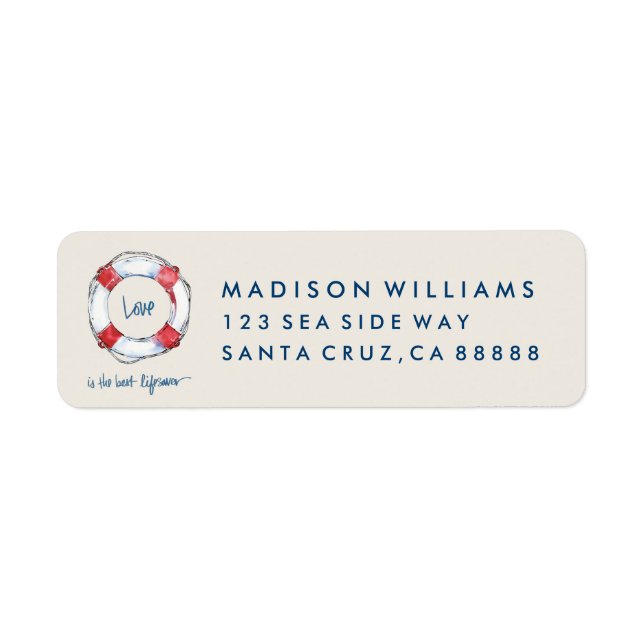 Coastal Quote | Love is the best lifesaver (Front)