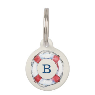 Coastal Quote Love is the best lifesaver Pet Tag