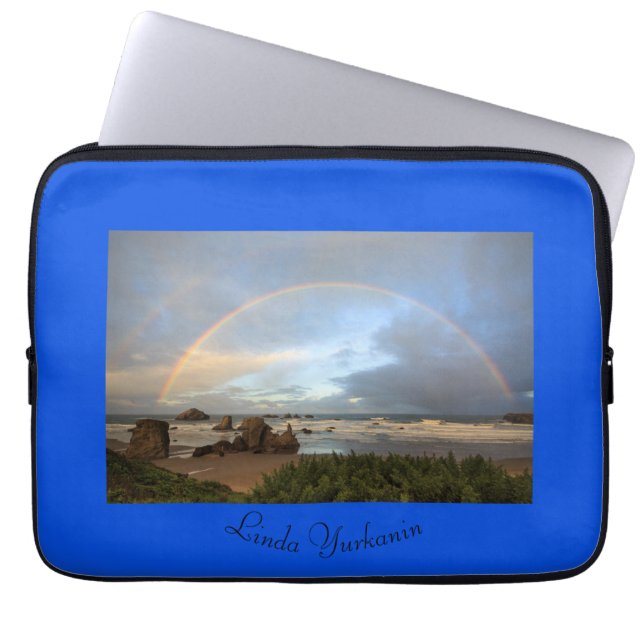 Coastal Rainbow Laptop Sleeve (Front)