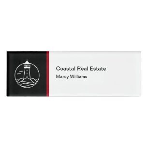 Coastal Real Estate Realtor Staff Name Tags