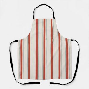 Coastal Resort Awning Stripe Kitchen Persian Red Apron