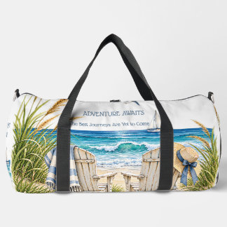 Coastal Retirement Travel Adventure Gift Duffle Bag