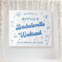 Coastal Retro Beach Blue Bachelorette