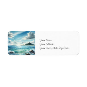 Coastal Return Address Label