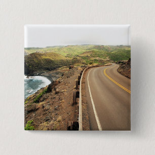 Coastal Road 15 Cm Square Badge
