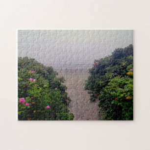 Coastal Roses Leading to the Shore Jigsaw Puzzle