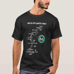 Coastal Route The Wild Atlantic Way Ireland T-Shirt