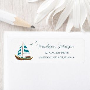 Coastal sailing boat Baby Shower address