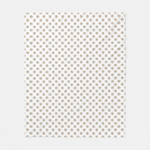 Coastal Sand Dollar Sea Shell Pattern Fleece Blanket