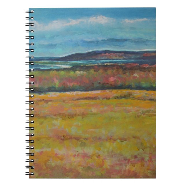 Coastal Sand Dunes Painting Notebook (Front)