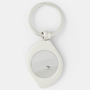 Coastal Sandpiper on the Beach Key Ring