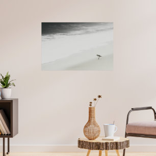 Coastal Sandpiper on the Beach Poster