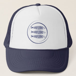 Coastal Sardine Fish Art Trucker Hat