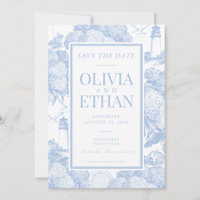 Coastal Save the Date Invitation (Front)